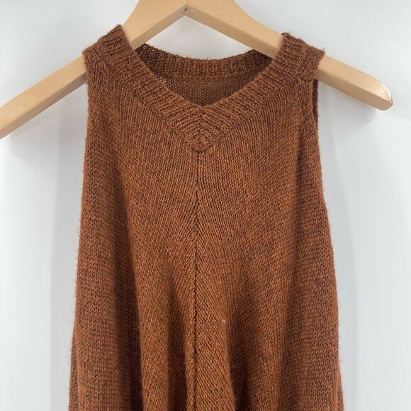 SOYER Mika Sleeveless Sweater Vest Tank Size Extra Small Alpaca Silk Copper Knit - Picture 8 of 10